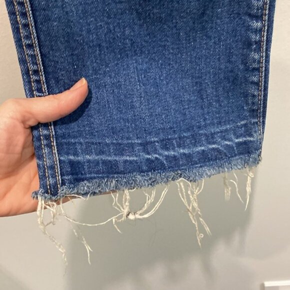 7 For All Mankind Boyfriend Jeans Cropped Bootcut Distressed Jeans Size 27 - Picture 4 of 14